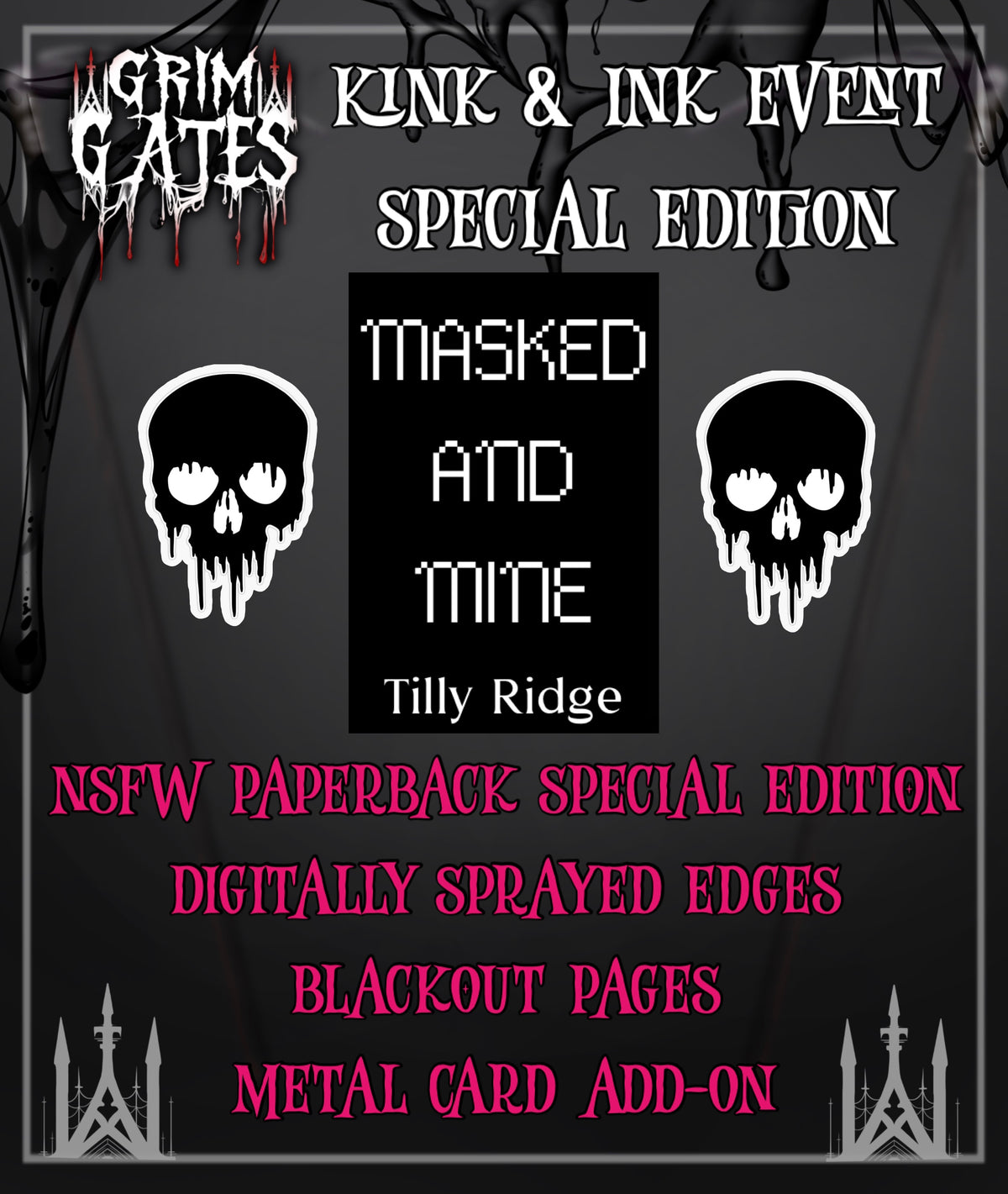 BOOK + METAL CARD - MASKED AND MINE Kink & Ink Edition